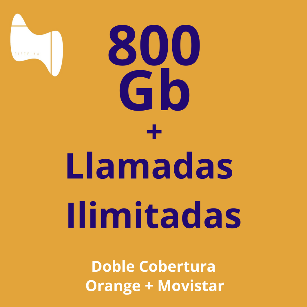 Llamadas Ilimitadas + 800GB