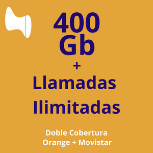 Llamadas Ilimitadas + 400Gb