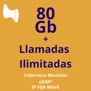 Llamadas Ilimitadas + 80Gb