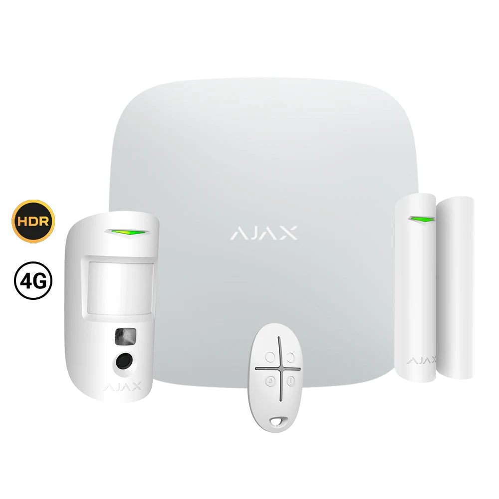Ajax AJ-STARTERKIT-CAM-HDR-4G-W